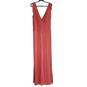 NWT lascana‎ jumpsuit sleeveless wide leg salmon size 14 summer beachy